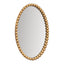 Esme Oval Wall Mirror - Gold Leaf