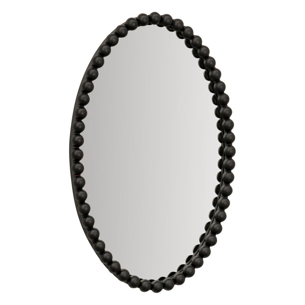 Esme Oval Wall Mirror - Black