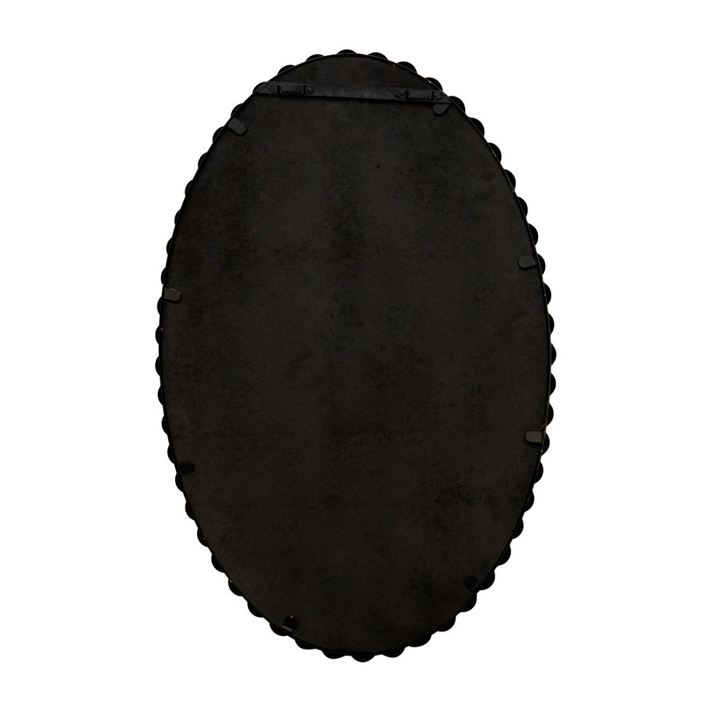 Esme Oval Wall Mirror - Black