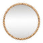 Esme Round Wall Mirror - Gold Leaf