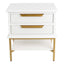 Aimee Small White Bedside Table Range