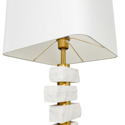 Hamburg Marble Table Lamp - White