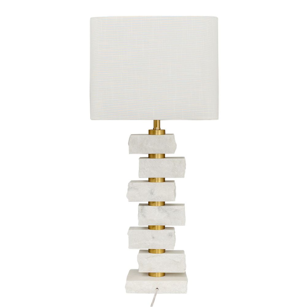 Hamburg Marble Table Lamp - White