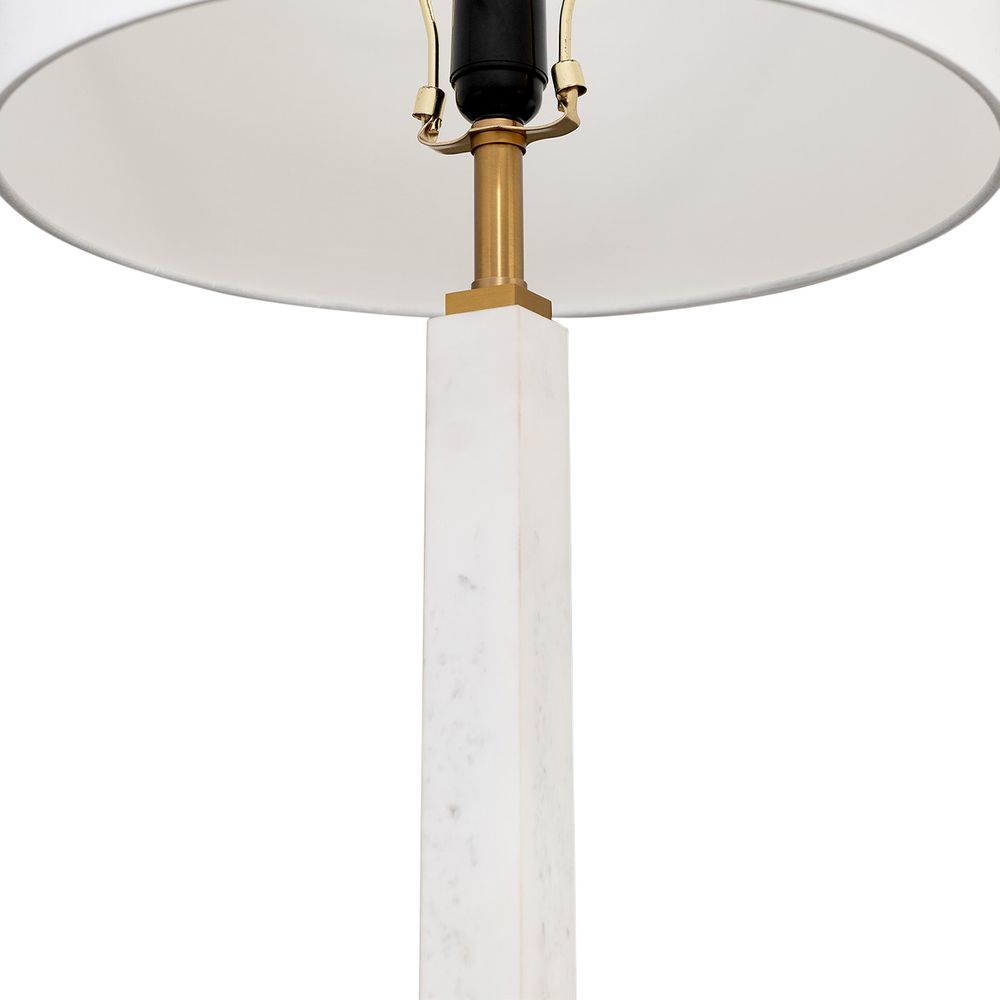 Essex Marble Table Lamp - White