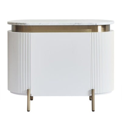 Demarco Bedside Table - White