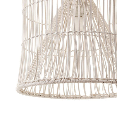 Ventura Rattan Pendant - Bell White