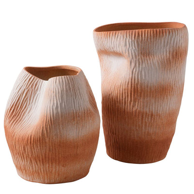 Maeve Porcelain Vase - Medium Terracotta