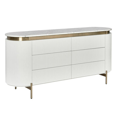 Demarco 6 Drawer Chest - White