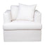 Birkshire Slip Cover Arm Chair - White Linen