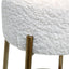 Nino Kitchen Stool - White Boucle