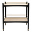 Ashley Travertine Bar Cart - Black