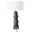 Mendoza Table Lamp - Grey w White Shade