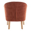 Elsa Arm Chair Chair - Terracotta Chenille