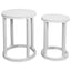 Cadie Nesting Side Tables - White