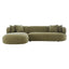 Greenwich Modular 3 Seater Sofa w Left Chaise - Sage Chenille