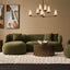 Greenwich Modular 3 Seater Sofa w Left Chaise - Sage Chenille