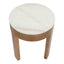 Oliver Marble Side Table - Small Oak