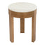 Oliver Marble Side Table - Small Oak