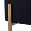 Leon Kitchen Stool - Black Linen
