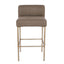 Leon Kitchen Stool - Chocolate Linen
