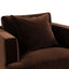 Birkshire Slip Cover Arm Chair - Dark Chocolate Velvet
