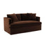 Birkshire 2 Seater Slip Cover Sofa - Dark Chocolate Velvet