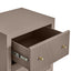 Ariana Bedside Table - Small Taupe