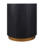Mason Round Side Table - Black