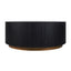 Mason Round Coffee Table - Medium Black