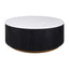 Mason Round Coffee Table - Medium Black