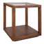 Sadie Oak Square Side Table - Large Walnut