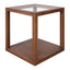 Sadie Oak Square Side Table - Large Walnut