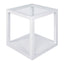 Sadie Oak Square Side Table - Large White