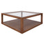 Sadie Oak Square Coffee Table - Walnut