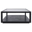 Sadie Oak Square Coffee Table - Black