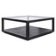 Sadie Oak Square Coffee Table - Black
