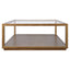 Sadie Square Coffee Table - Antique Gold