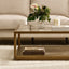 Sadie Square Coffee Table - Antique Gold