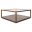 Sadie Square Coffee Table - Antique Gold