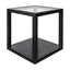 Sadie Oak Square Side Table - Medium Black