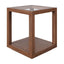 Sadie Oak Square Side Table - Medium Walnut