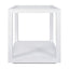 Sadie Oak Square Side Table - Medium White