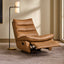 Lusitano Recliner Chair - Light Brown Leather