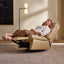 Lusitano Recliner Chair - Cappuccino Cream Leather