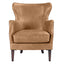 Marlon Arm Chair - Light Brown Leather