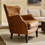 Marlon Arm Chair - Light Brown Leather