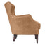 Marlon Arm Chair - Light Brown Leather