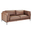 Keaton 2.5 Seater Sofa - Dark Brown Leather
