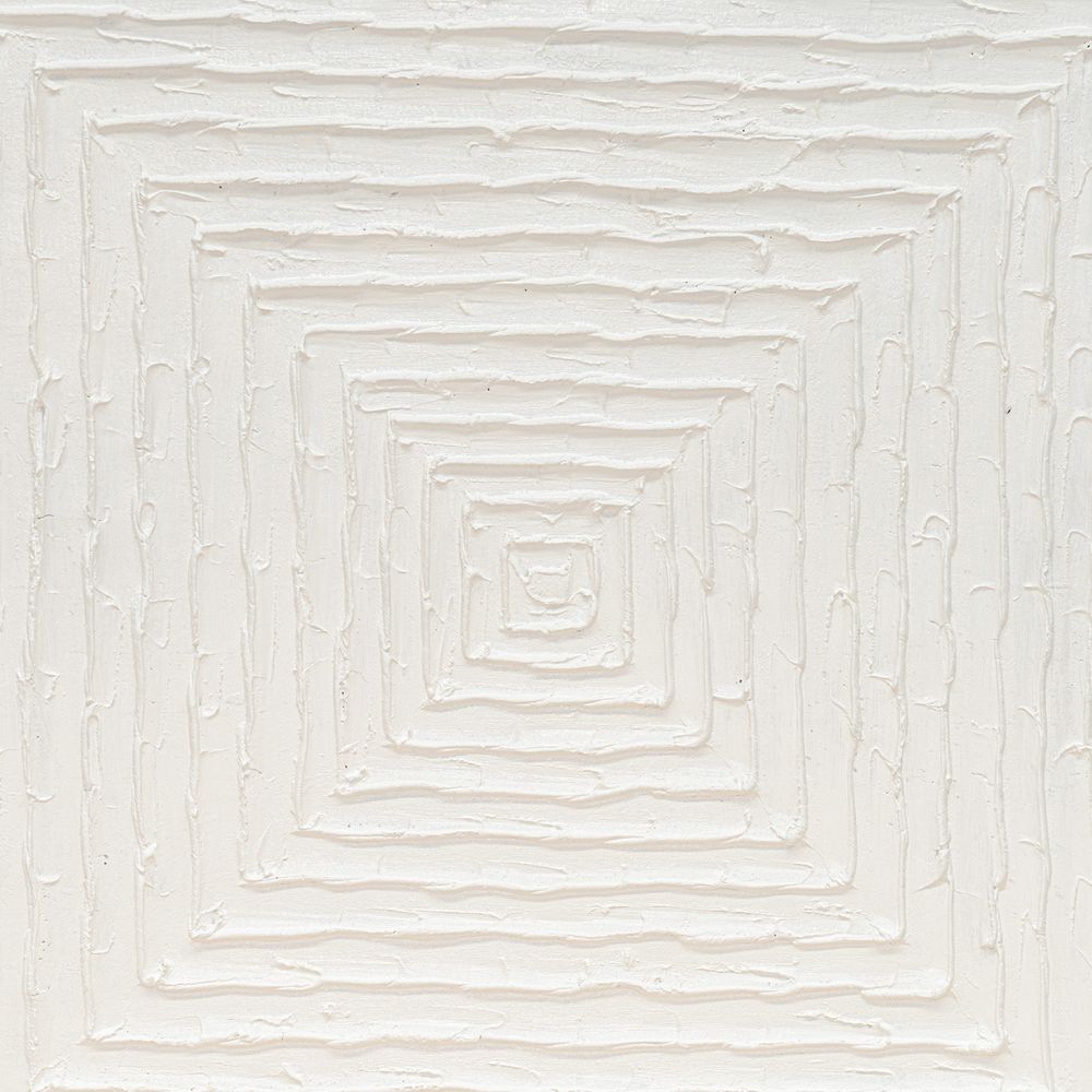 White Vortex Oil on Canvas Painting - Medium