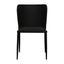 Foley Dining Chair Set of 2 - Black with Metal Legs